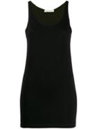 Stefano Mortari Scoop Neck Vest Top - Black
