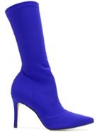 Marc Ellis Heeled Sock Style Boots - Blue