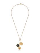 Foundrae 18k Gold Strength And Karma Necklace With Diamond - Metallic