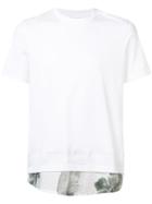 Oamc Printed Hem T-shirt, Men's, Size: Xxl, White, Linen/flax/cotton