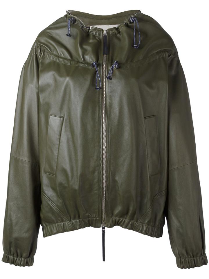 Marni Drawstring Neck Jacket - Green