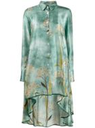 F.r.s For Restless Sleepers Asymmetric Printed Dress - Blue