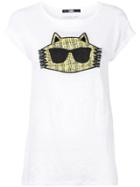 Karl Lagerfeld Cat Logo T-shirt - White