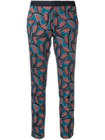 Chloe Stora Priscille Printed Trousers - Blue