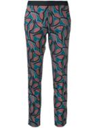 Chloe Stora Priscille Printed Trousers - Blue