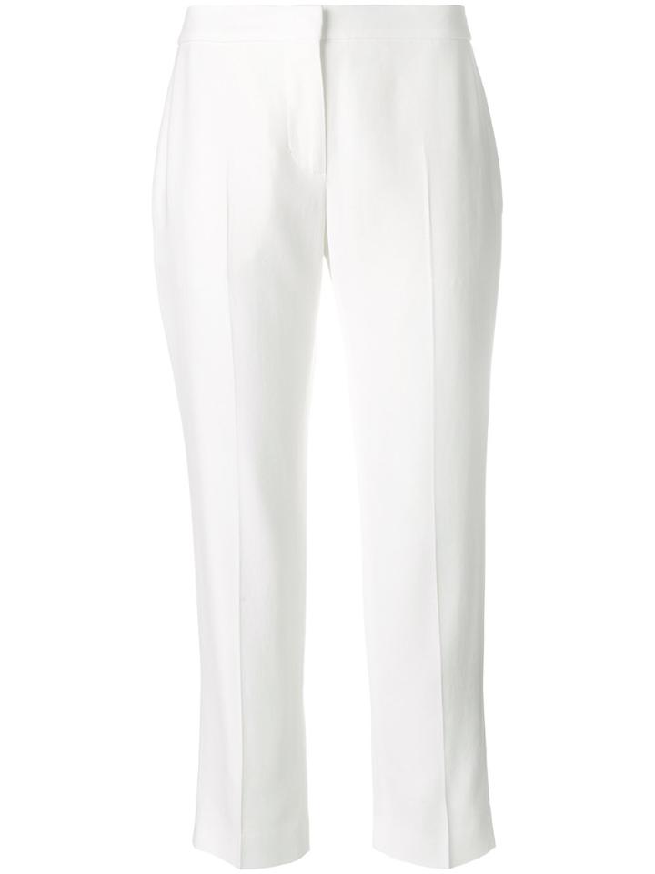 Alexander Mcqueen Cropped Tailored Trousers - White