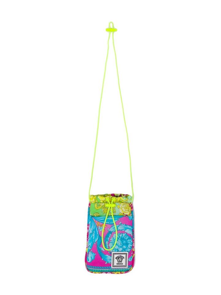 Versace Printed Drawstring Pouch - Blue
