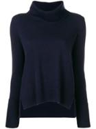 Twin-set Roll Neck Knitted Sweater - Blue