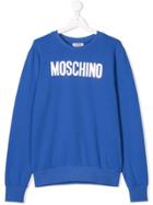 Moschino Kids Teen Branded Sweatshirt - Blue