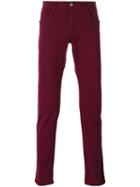 Dolce & Gabbana - Slim Fit Trousers - Men - Cotton/spandex/elastane - 44, Red, Cotton/spandex/elastane