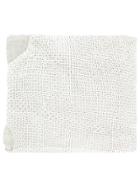 Cutuli Cult Mesh Panel Appliqué Scarf - White