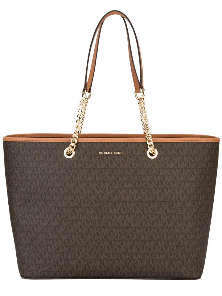 Michael Michael Kors - Branded Tote - Women - Pvc - One Size, Women's, Brown, Pvc