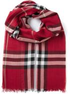 Burberry 'house' Check Scarf - Red