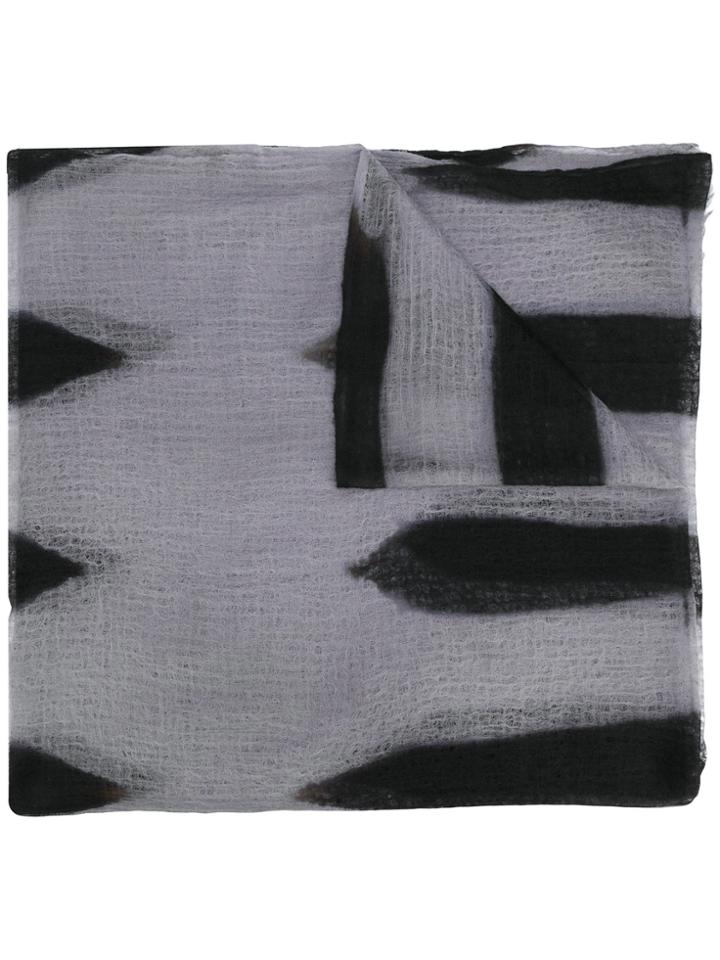 Suzusan Long Tie-dye Scarf - Black