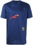 Lanvin Floral Embroidered T-shirt, Men's, Size: Large, Cotton/polyester