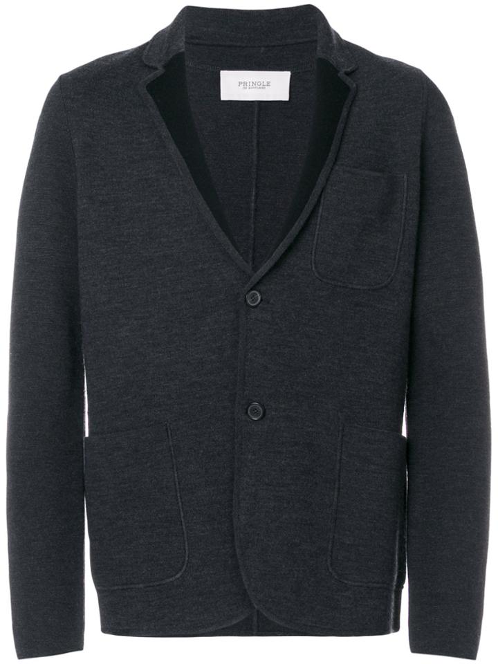 Pringle Of Scotland Knitted Blazer - Grey