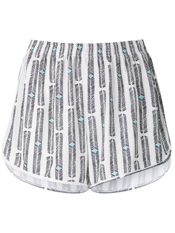 Lygia & Nanny Lee Printed Jersey Shorts - White