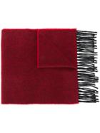 Ps By Paul Smith Woven Stripe Scarf - Red