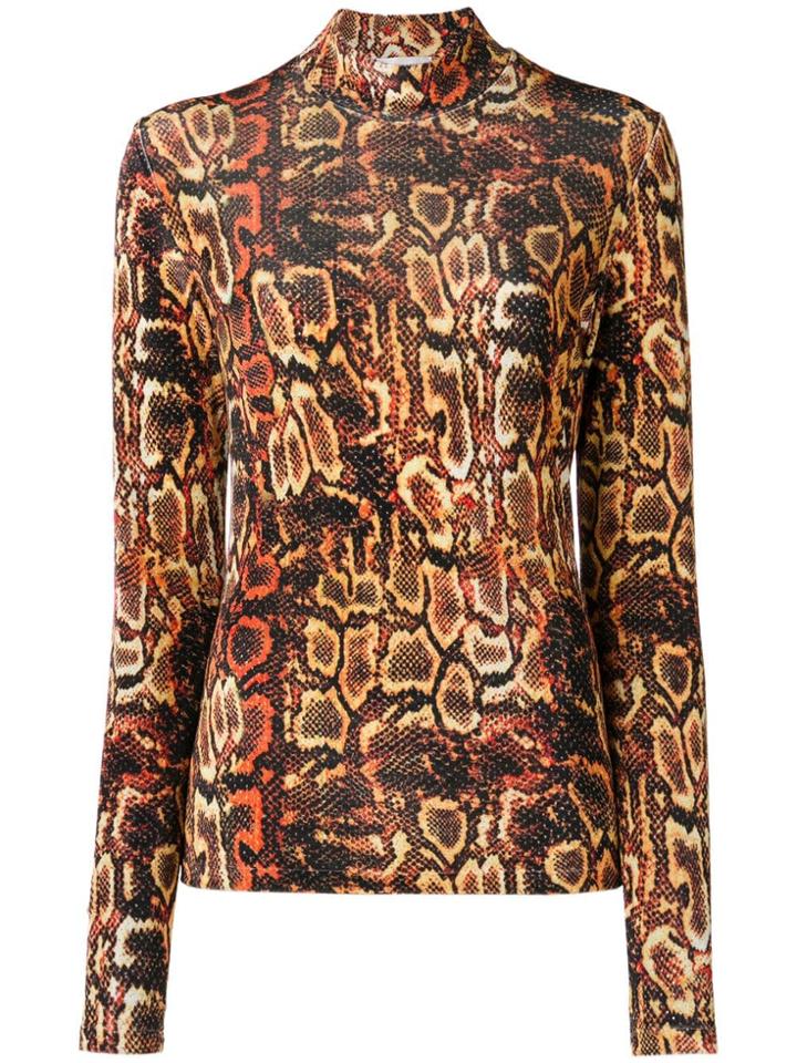 Faith Connexion Snake Sweater - Yellow & Orange