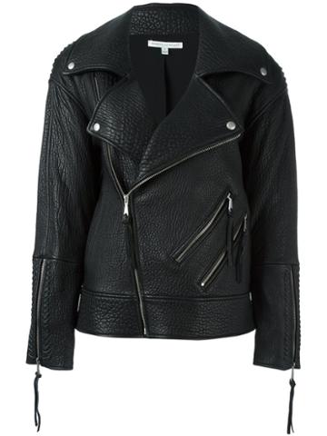 Rebecca Minkoff 'brutus' Jacket, Women's, Size: Xs, Black, Lamb Skin/polyester/spandex/elastane