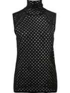 Dorothee Schumacher Perforated Tank Top, Women's, Size: 3, Black, Viscose/polyester