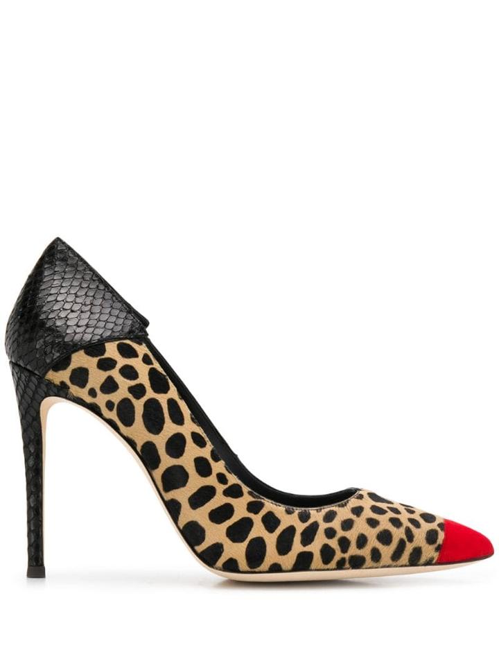 Giuseppe Zanotti Leopard Print Pumps - Brown