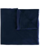 Kristensen Du Nord Frayed Edge Scarf - Blue
