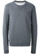 Maison Margiela Elbow Patch Sweatshirt, Men's, Size: 52, Grey, Cotton/calf Leather