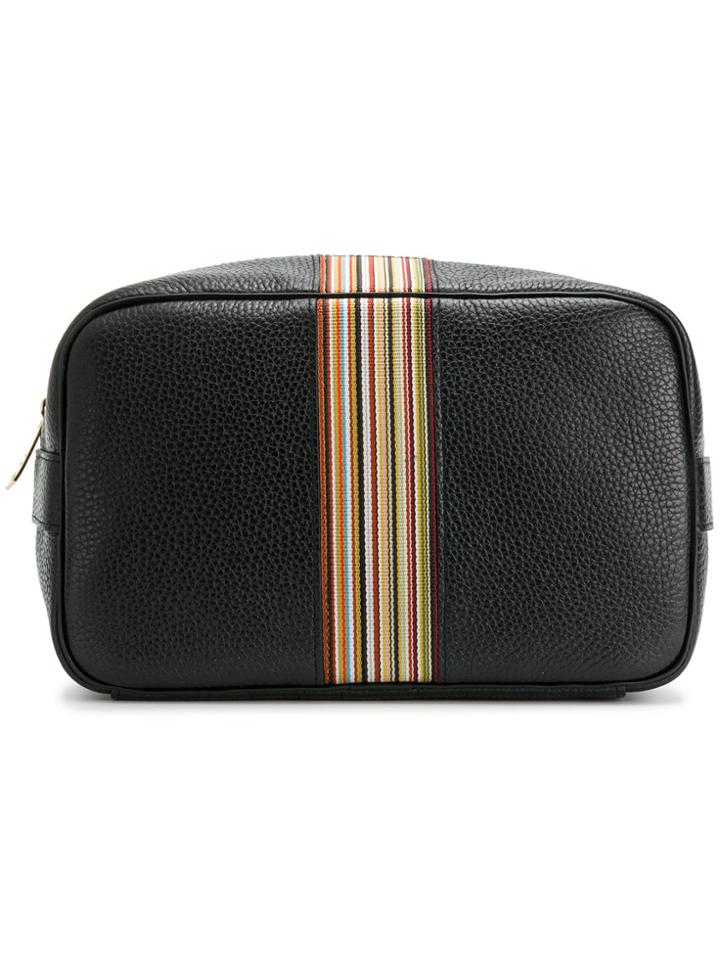 Paul Smith Signature Stripe Wash Bag - Black