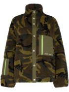 Sandy Liang Rory Camouflage Fleece Jacket - Brown