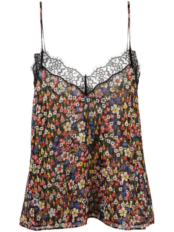 The Kooples Floral Print Camisole Top, Women's, Size: Medium, Polyester