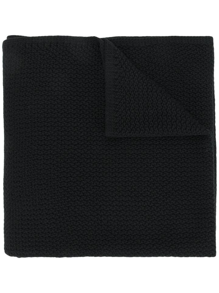 Givenchy Logo Knit Scarf - Black