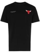 Marcelo Burlon County Of Milan Chicago Bulls Logo Patch Cotton T Shirt