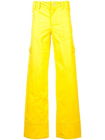 Angus Chiang Paneled Trousers - Yellow & Orange