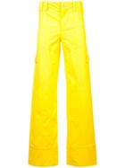 Angus Chiang Paneled Trousers - Yellow & Orange