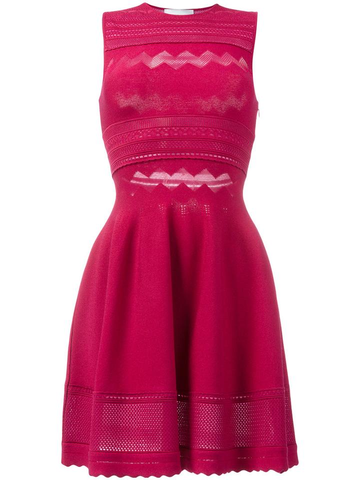 Zuhair Murad Fitted Short Dress, Women's, Size: 42, Pink/purple, Viscose/polyamide/polyester