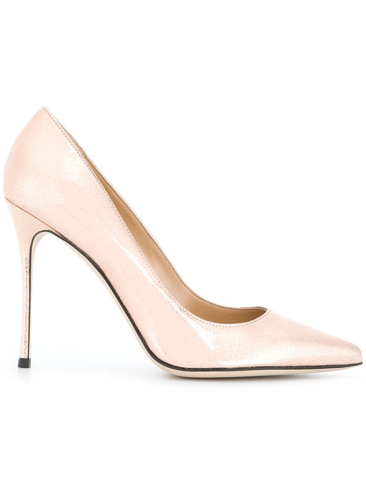 Sergio Rossi Pointed Toe Pumps - Metallic
