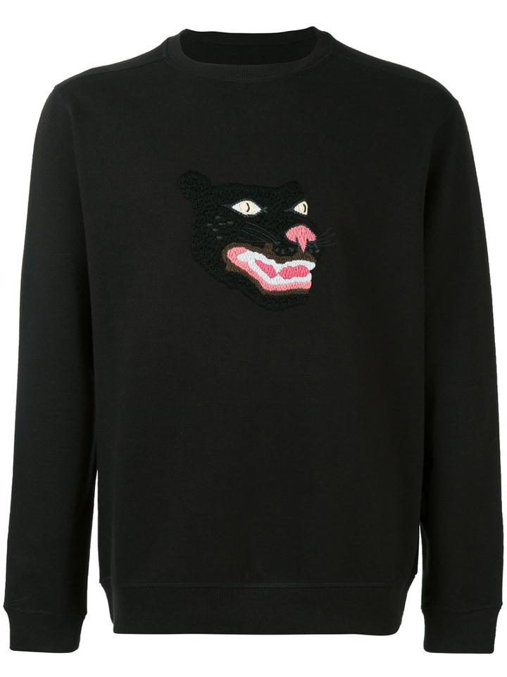 Maharishi - Embroidered Panther Sweatshirt - Men - Organic Cotton - S, Black, Organic Cotton