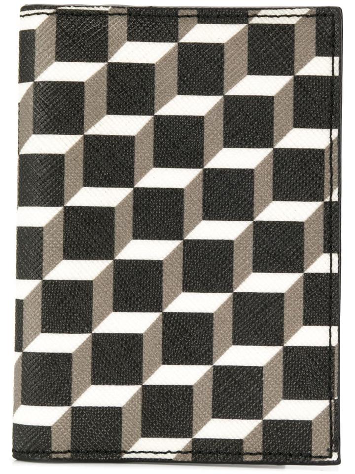 Pierre Hardy Geometric Patterned Wallet - Black