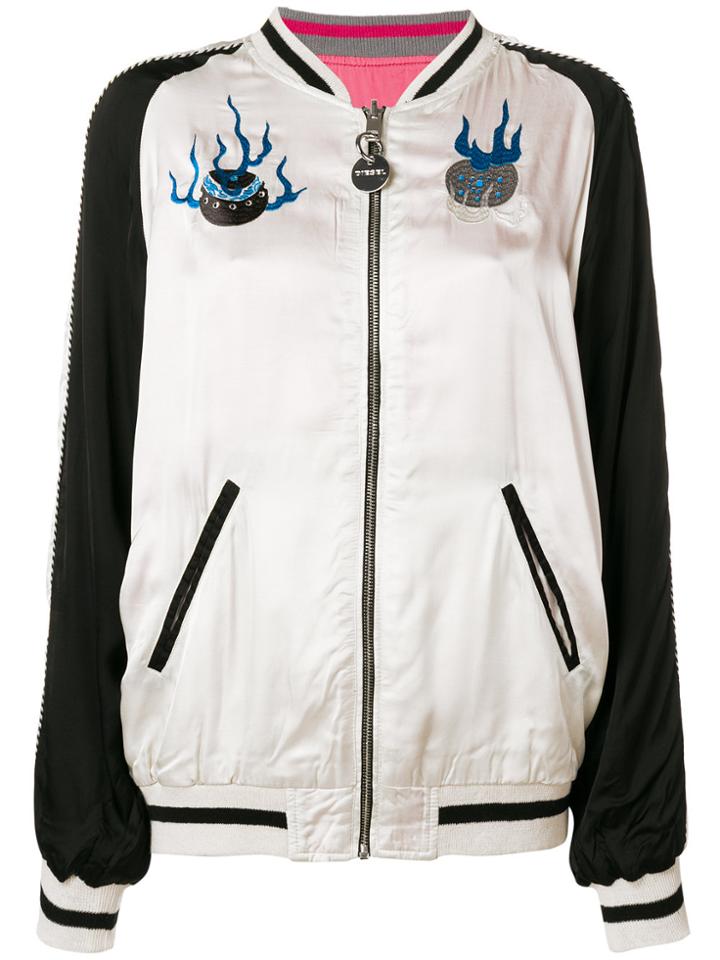 Diesel G-frank-a Bomber Jacket - Nude & Neutrals