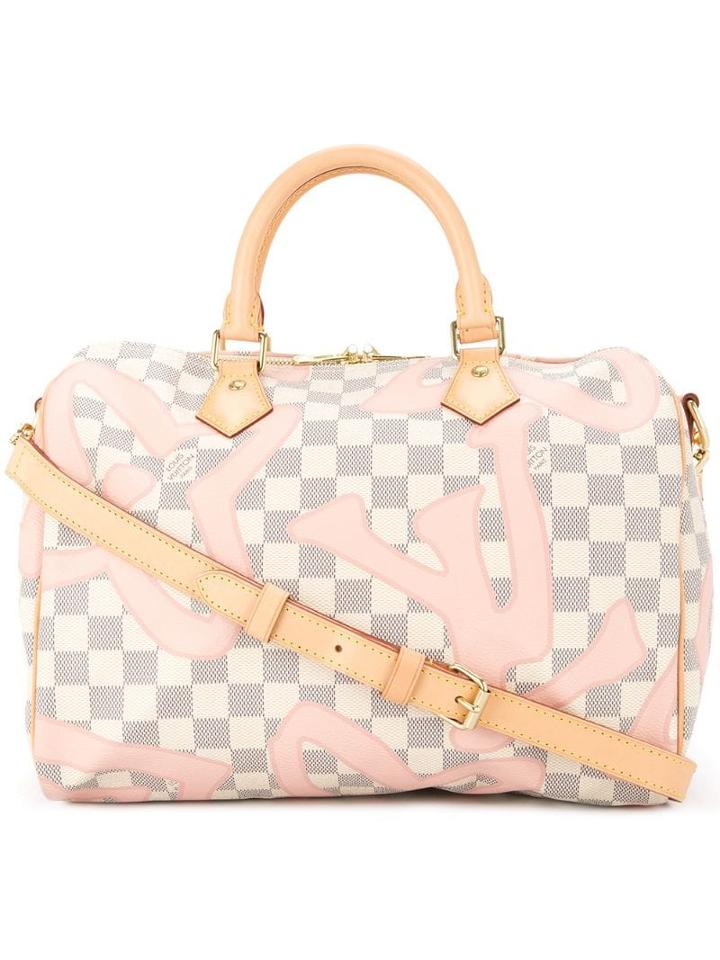 Louis Vuitton Pre-owned Speedy Bandouliere 30 2-way Tote - White