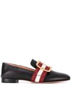 Bally Janelle Buckle Detail Loafers - Black