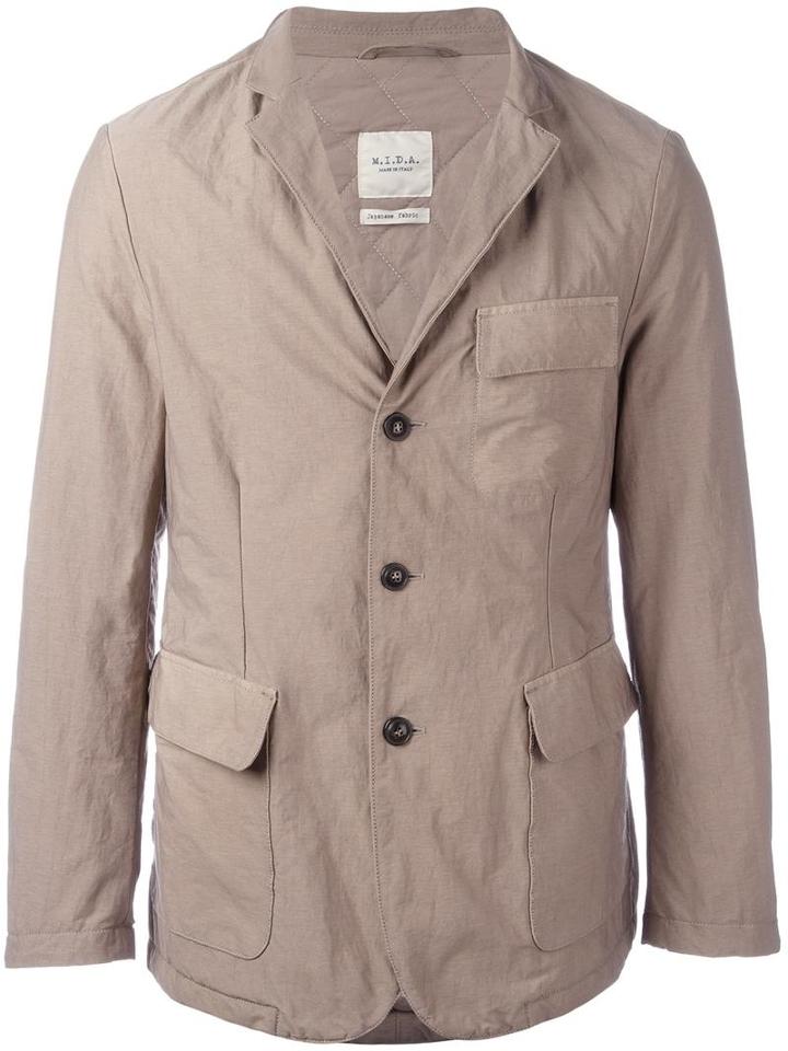 Tokyo-firenze Padded Blazer, Men's, Size: 50, Nude/neutrals, Nylon/spandex/elastane