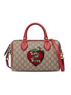 Gucci - Limited Edition Gg Supreme Top Handle Bag With Embroideries - Women - Leather/canvas/microfibre - One Size, Nude/neutrals, Leather/canvas/microfibre