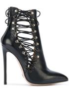 Gianni Renzi Strappy Ankle Boots - Black