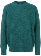Roberto Collina Diamond Knit Jumper - Blue