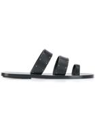 Saint Laurent Microstud Sandals - Black