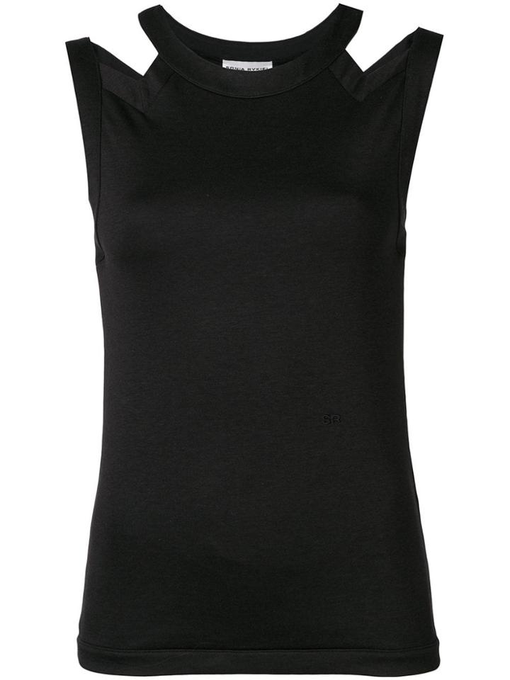 Sonia Rykiel Cut-out Top - Black