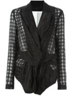 Marc Le Bihan Deconstructed Checked Blazer