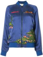 Maharishi - Aube Tour Bomber Jacket - Women - Silk - 8, Blue, Silk